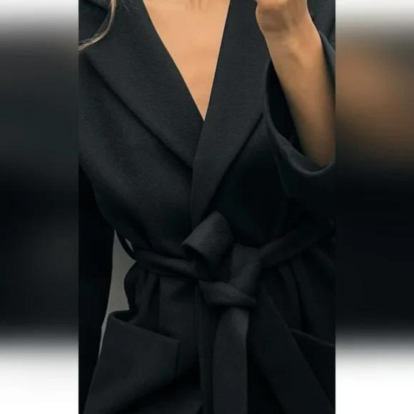 ZARA VENTED MANTECO WOOL COAT ZW COLLECTION - Picture 4 of 11